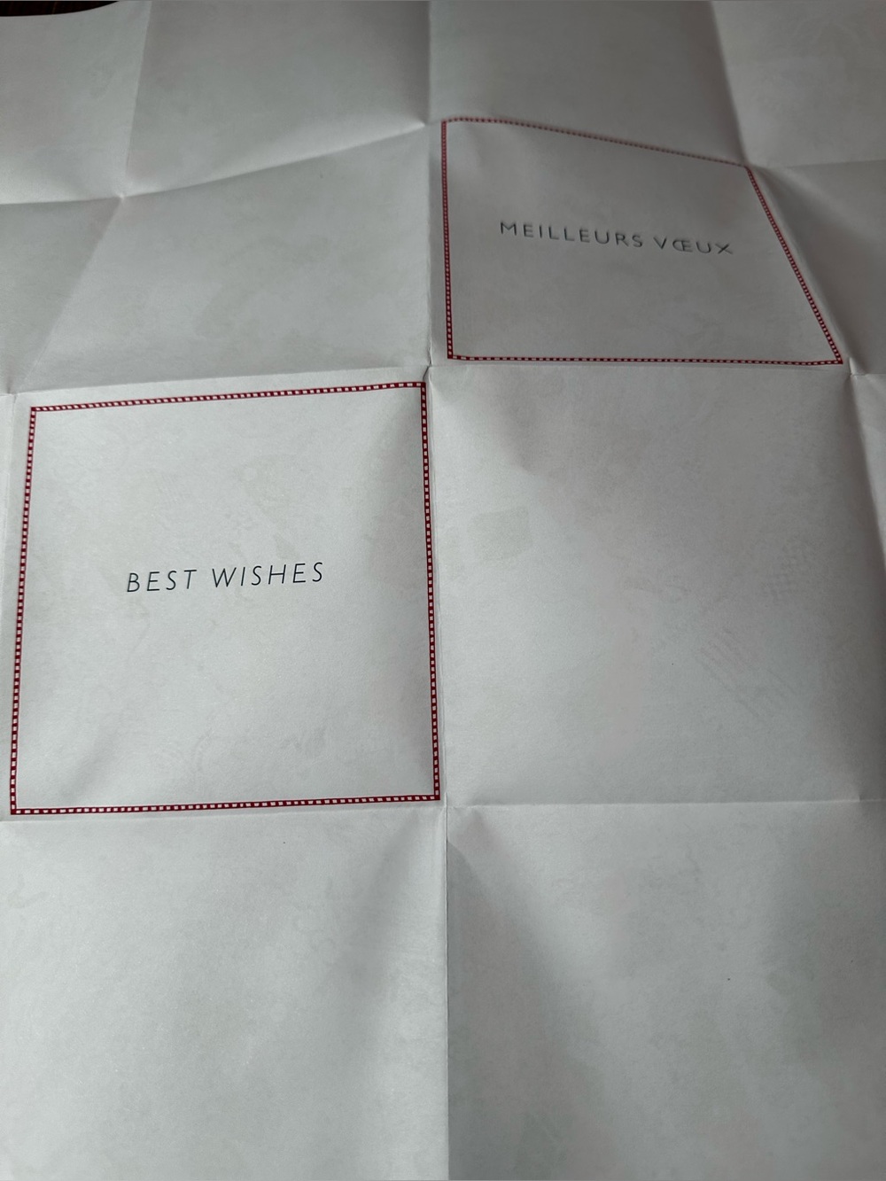Hermes Red White and Navy Decorative Party Card Set with Envelope - Picture 6 of 9